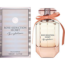 Fragrance World Rose Seduction Secret Temptation qadın üçün ətir 100 ml – passionfruit, qreypfrut, mandarin, jasmin, pion və müşk notları ilə meyvəli-çiçək və şirin akkordlu qadın parfümü