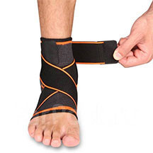 3D Elastik Ayaq Biləyi üçün Pressurized Ankle Support LC-007 bandaj
