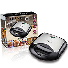 Sokany KJ-105 Toster – Sürətli və Asan Sendviç Hazırlama, Yapışmaz Örtük