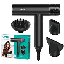 VGR V-427 fen – 110,000 rpm BLDC motor, 1600-1900W güc, 4 temperatur, 3 sürət rejimi, maqnitli başlıqlar, yüngül və peşəkar saç qurutma üçün ideal