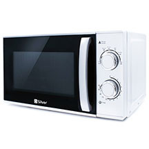 Silver M20-34 – 20L tutumlu, 700W güclü, 8 proqramlı, mexaniki tənzimləməli, buz əridən, LED göstəricili, qara qapılı, praktik və əlverişli mikrodalğalı soba