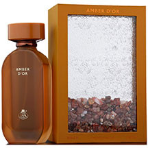 Fragrance World Amber D'or uniseks ətir suyu 100 ml – bergamot, qarpız, ananas ürək notları, vanil, müşk və odunsu baza ilə təravətli, meyvəli-şirin və isti akkordlu uniseks parfüm