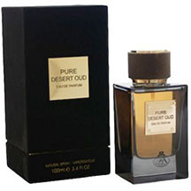 Fragrance World Pure Desert Oud kişilər üçün ətir suyu 100 ml – oud, ambra, müşk və tüstülü notlarla isti və balzamlı akkordlu, uzunmüddətli kişi parfümü