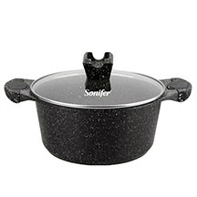 Qranit Qazan Sonifer SF-1176 28 sm – Böyük Həcm, Sağlam və Yapışmaz Bişirmə
