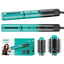 VGR V-489 fen-fırça – güclü motor, ion texnologiyası, 3 sürət və 2 temperatur rejimi, müxtəlif başlıqlar, yüngül və erqonomik dizayn, saçların tez və parlaq qurudulması üçün daraqlı fen