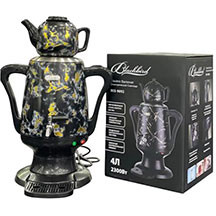 Blackbird BES-9092 Qara/Qızılı – Mətbəxiniz üçün Lüks Elektrik Samovar