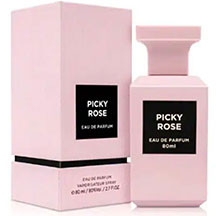 Fragrance World Picky Rose qadınlar üçün ətir suyu 80 ml – Sichuan bibəri və zəfəran üst notları, May, Bolqar və Türk qızılgülü ürək notları, paçuli və tonka paxlası əsaslı, ədviyyəli və güclü gül aro