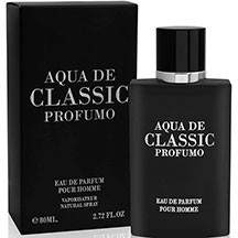 Fragrance World Acqua de Classic Profumo kişilər üçün ətir suyu 80 ml – bergamot və dəniz notları, ürəkdə rozmarin, adaçayı, geranium, əsasda isə paçuli və tütsü; təravətli, ədviyyəli və odunsu kişi e