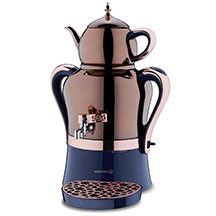Korkmaz A843-02 Hanedan Azura Rosegold – Ev və ofis üçün ideal elektrik samovar modeli