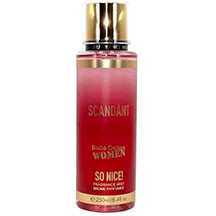 Fragrance World Scandant So Nice bədən üçün ətirli sprey, 250 ml – portağal çiçəyi üst notları, ürəkdə jasmin və tuberoza, əsasda isə süd notları ilə təravətli, çiçək və kremli akkordlu
