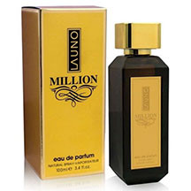 Fragrance World La Uno Million qadınlar üçün ətir suyu 100 ml – qanlı mandarin, qreyfrut və nanə üst notları, darçın, ədviyyat və qızılgül ürək notları, baza notlarda isə kəhrəba, dəri, ağac və paçuli