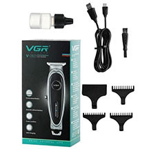 VGR V-262 saçqırxan trimmer – paslanmayan polad bıçaq, 1000 mAh batareya, 2 saata şarj, 150 dəqiqə işləmə, 3 daraq başlıq (1/2/3 mm), yüngül və portativ dizayn