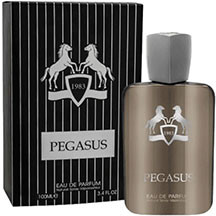 Fragrance World Pegasus uniseks ətir suyu 100 ml – bergamot, heliotrop və kimyon üst notları, ürəkdə lavanda, badam və jasmin, əsasda isə vanil, amber və sandal ağacı ilə meyvəli, ədviyyatlı və odunsu