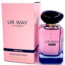 Fragrance World Ur Way Intense qadınlar üçün ətir suyu 100 ml – narıncı çiçəyi, bergamot, tuberoza və jasmin ürək notları, vanil və sandal ağacı əsaslı, intensiv və zərif çiçək ətiri