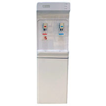 Silver SL 83A Su Dispenseri – İsti və Soyuq Su, 5L İsti və 2L Soyuq Su Tutumu, 3 Musluq, Alt Dolablı, Kompressor Soyutma, Ağ Rəng