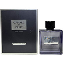 Fragrance World Canale Di Blue kişilər üçün ətir 100 ml – bergamot, limon, qreyfrut, nanə və çəhrayı istiot üst notları, ürəkdə zəncəfil, muskat, jasmin və qovun, əsasda isə tütsü, amber, sidr, sandal