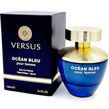 Fragrance World Versus Ocean Bleu qadınlar üçün ətir suyu 100 ml – bergamot, qreyfrut, su və əncir yarpağı, ambroksan, paçuli və müşk notları ilə təravətli, meyvəli-çiçək və dəniz aromalı qadın parfüm