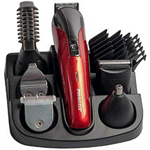ProMozer MZ-2018 saçqırxan dəst – universal trimmer, 120 dəqiqə işləmə, 2 saata sürətli şarj, müxtəlif başlıqlar, ev və peşəkar istifadə üçün rahat və effektiv dəst