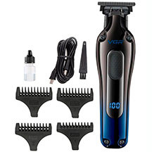 VGR V-998 saçqırxan trimmer – titan örtüklü bıçaq, 1200 mAh batareya, 1.5 saata şarj, 180 dəqiqə işləmə, LED displey, simli və simsiz istifadə