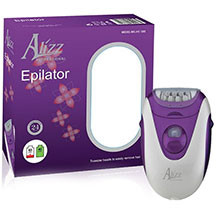 Epilyator Alizz HC-302 – 40 maqqaş, 1 başlıq, 2 sürət rejimi, LED işıq, 80 dəqiqə doldurma, 20 dəqiqə işləmə, ağ-mavi korpus, simli və simsiz istifadə, üz, ayaq, qolaltı, qol və bikini
