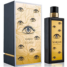 Fragrance World Marjan uniseks ətir 100 ml – bal, mandarin və çiçək üst notları, ürəkdə tuberoza və ylang-ylang, əsasda isə vanil, sandal ağacı, ağ müşk və sidr ilə meyvəli-çiçək, şirin